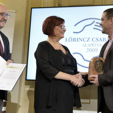 Kiss Tamás szociológus kapta a Lőrincz Csaba-díjat